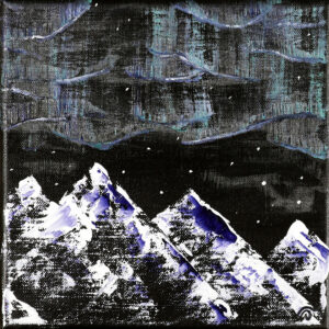 le reflet des aurores boréales