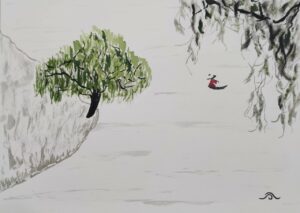 sous les saules pleureurs