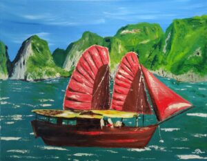 sur les eaux vietnamiennes